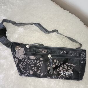 SALE Black and Gray Women's Waist Bag